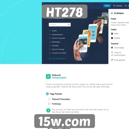 Principais recursos de navegação do site HT278